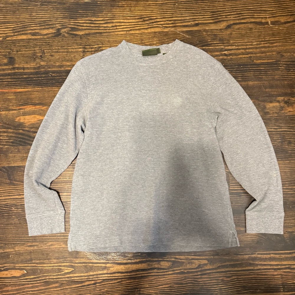 Timberland Light Gray Long Sleeve Crewneck Shirt